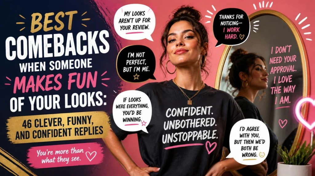 best comebacks when someone makes fun of your looks