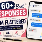 best responses to i am flattered