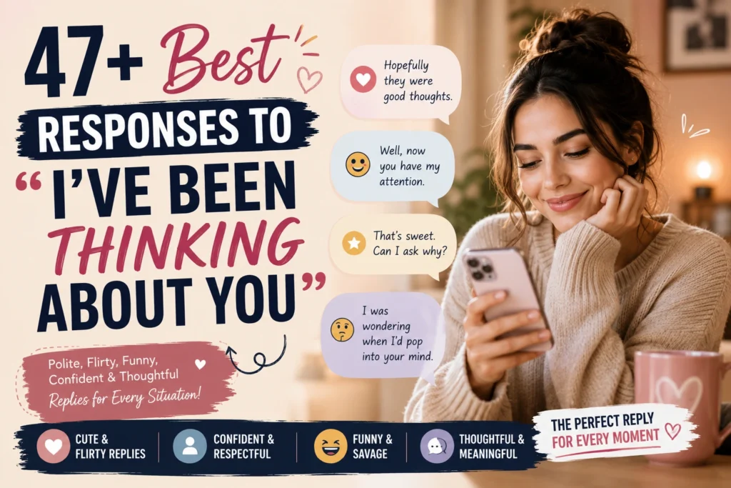 best responses to ive been thinking about you