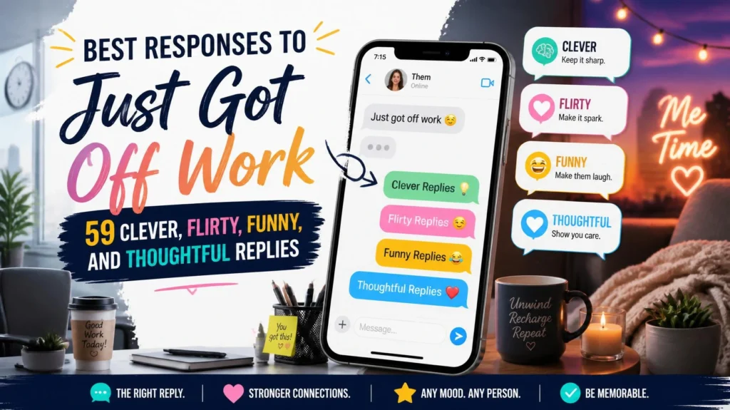 best responses to just got off work