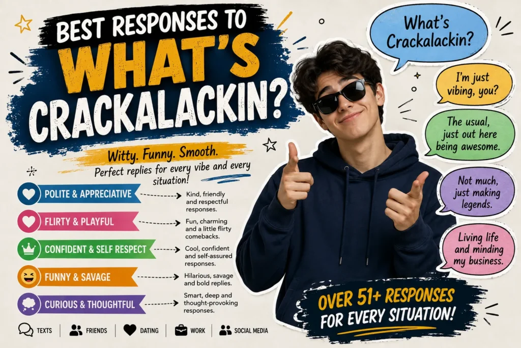 best responses to what s crackalackin