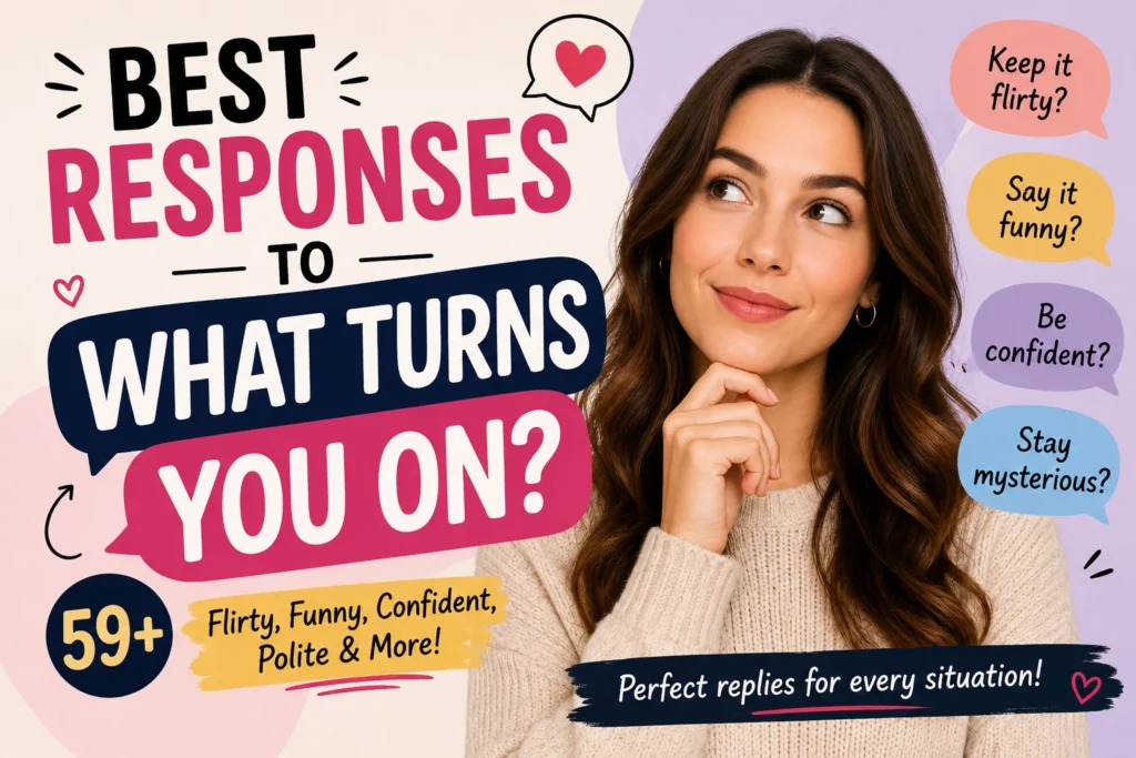 best responses to what turns you on