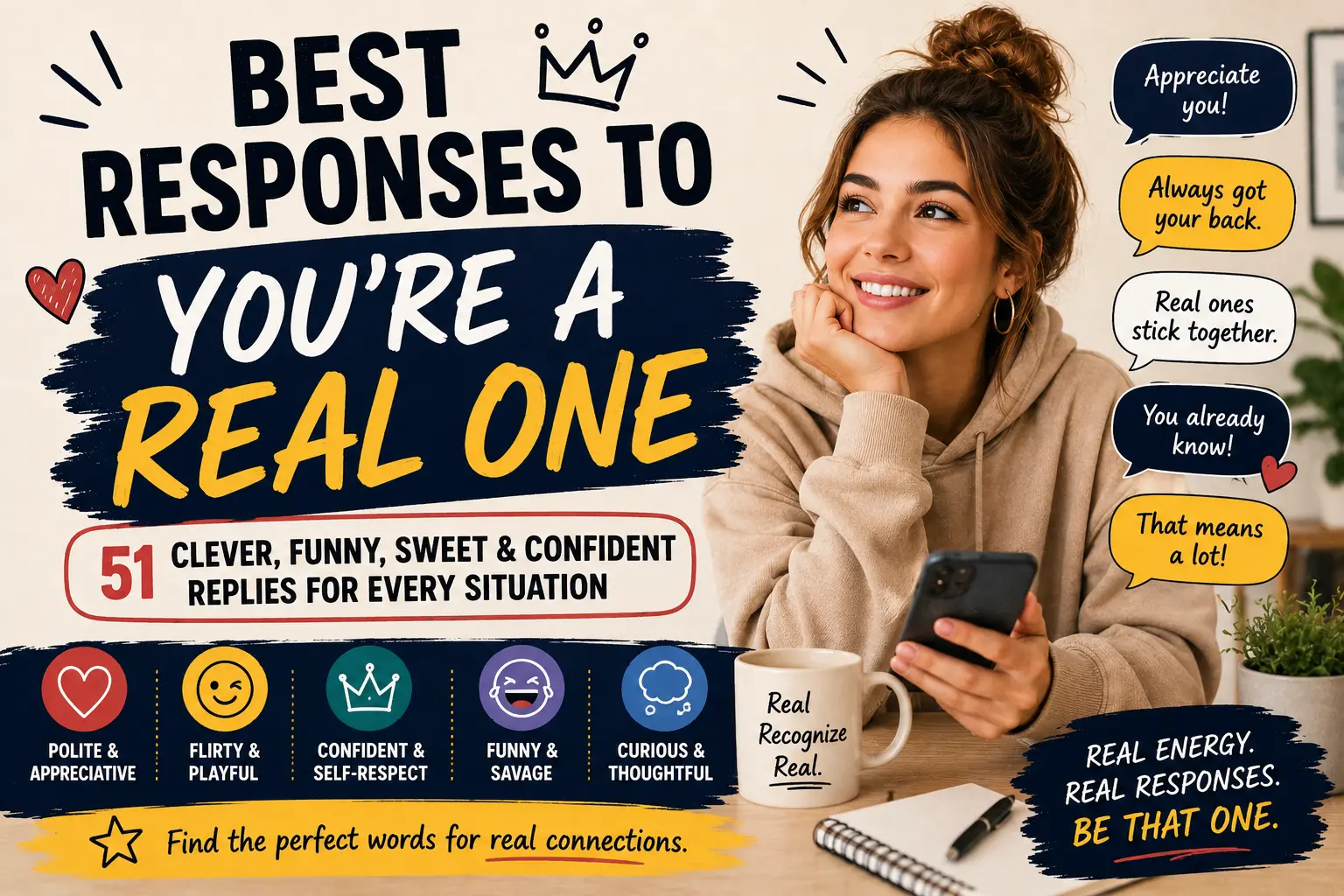 best responses to youre a real one