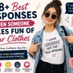 best responses when someone makes fun of your clothes