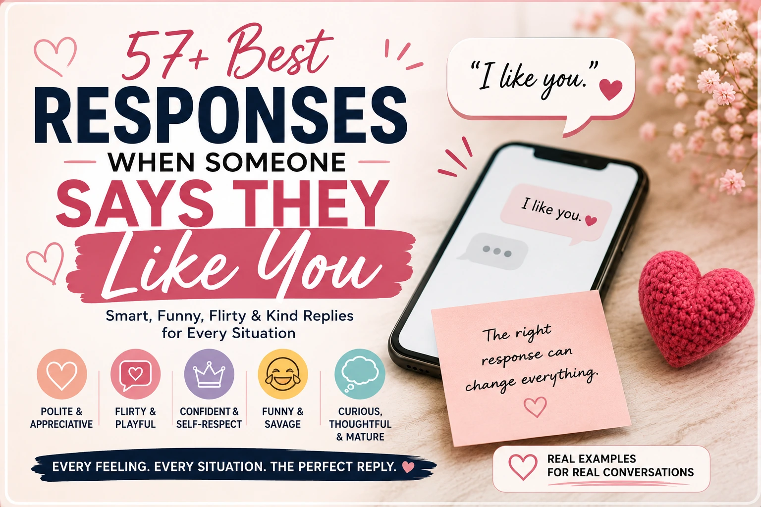 best responses when someone says they like you