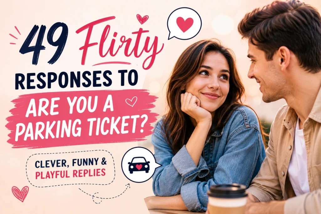 flirty responses to are you a parking ticket