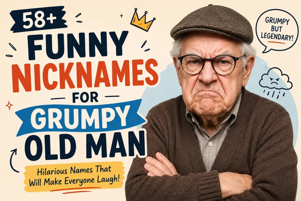 funny nicknames for grumpy old man