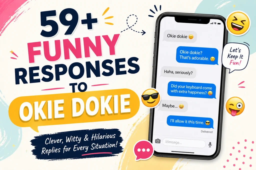 funny responses to okie dokie
