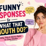 funny responses to what that mouth do