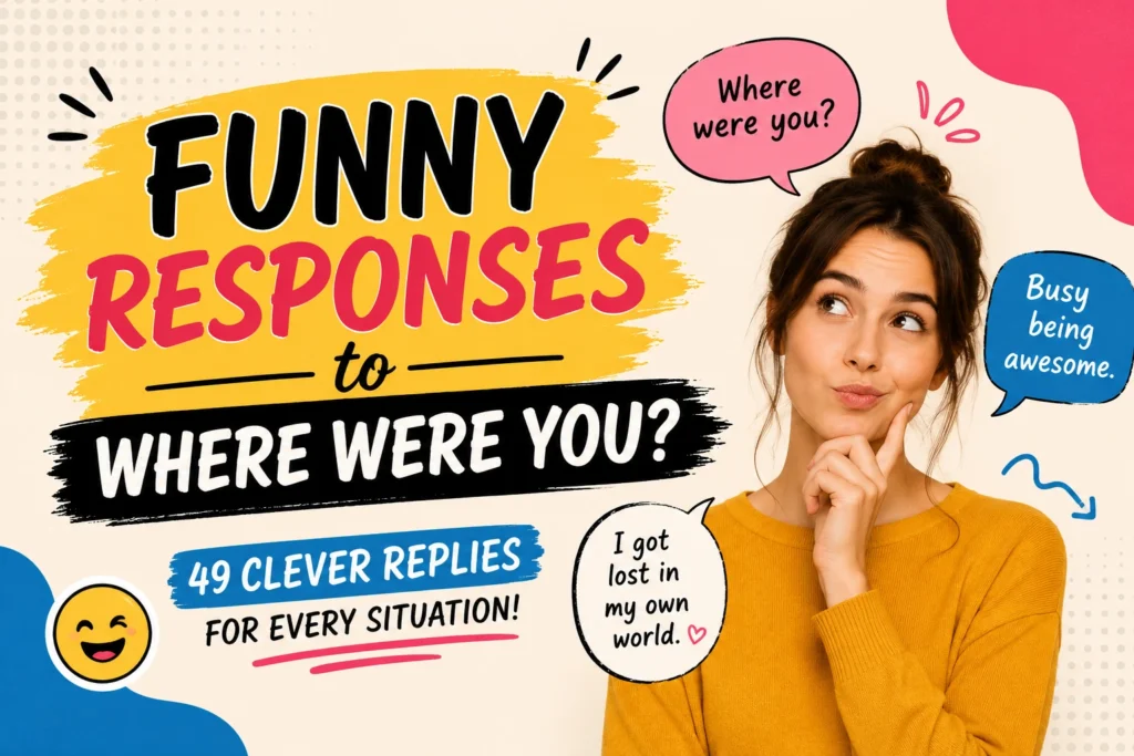 Funny Responses to Where Were You That Always Get Laughs