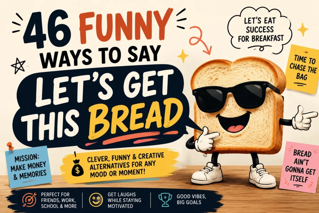 funny ways to say lets get this bread
