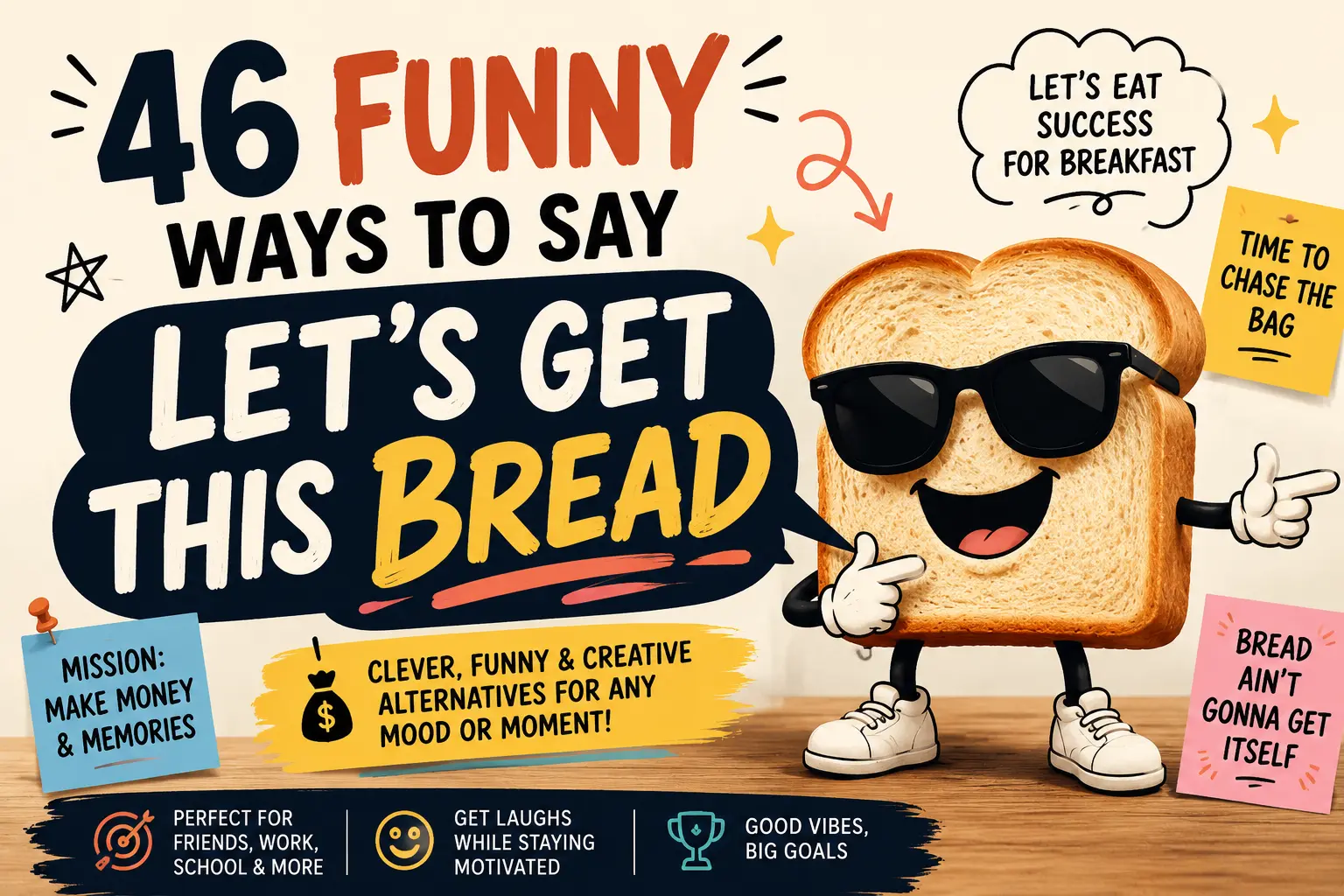 funny ways to say lets get this bread