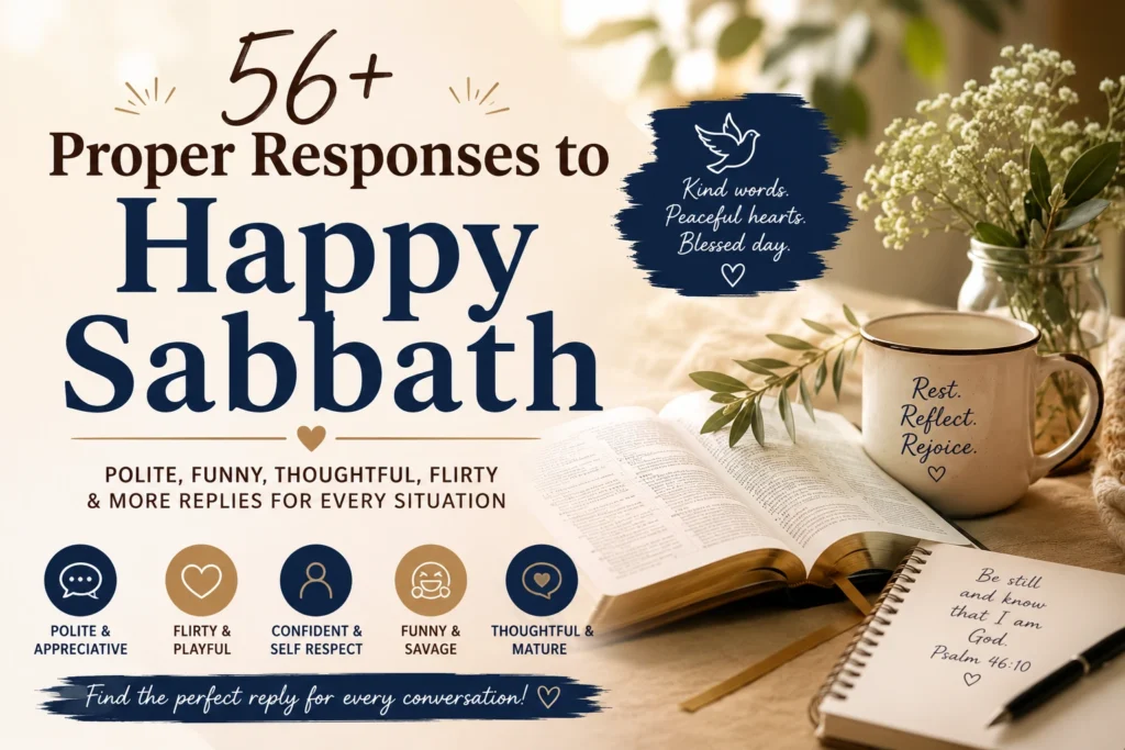 proper responses to happy sabbath