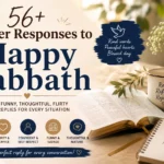 proper responses to happy sabbath