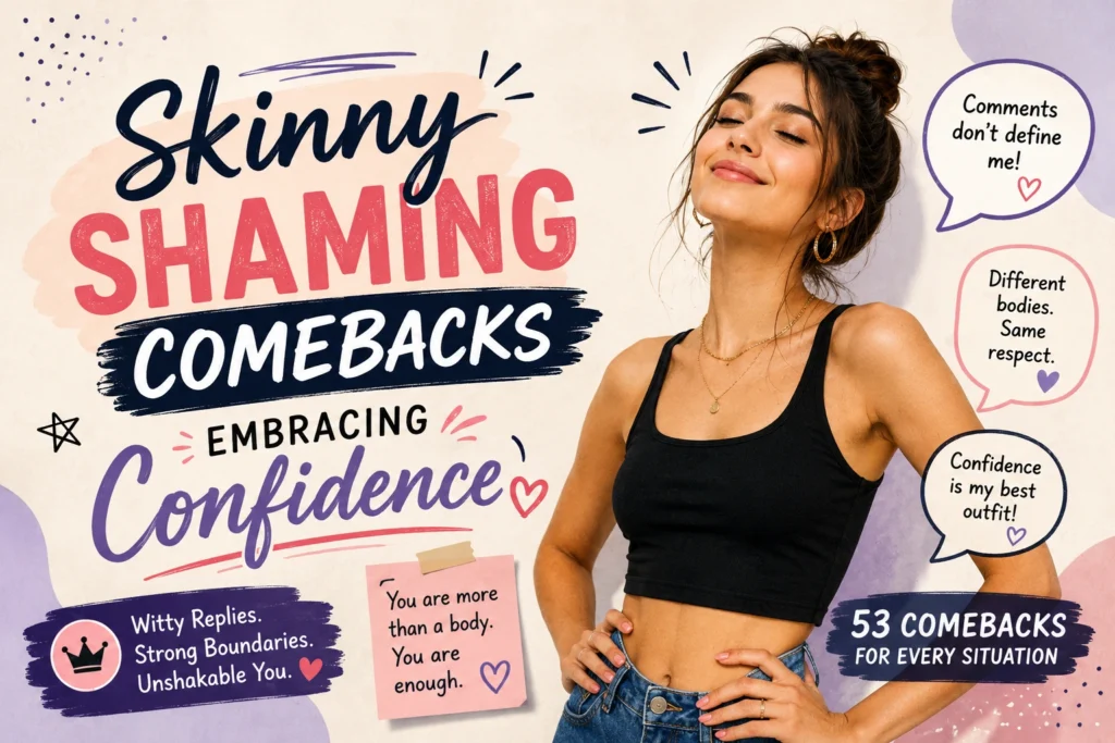 skinny shaming comebacks embracing confidence