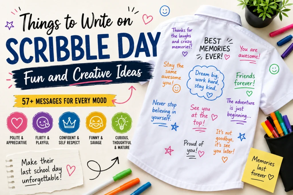 things to write on scribble day fun and creative ideas