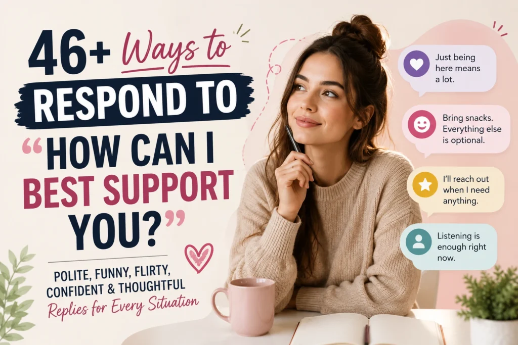 ways to respond to how can i best support you