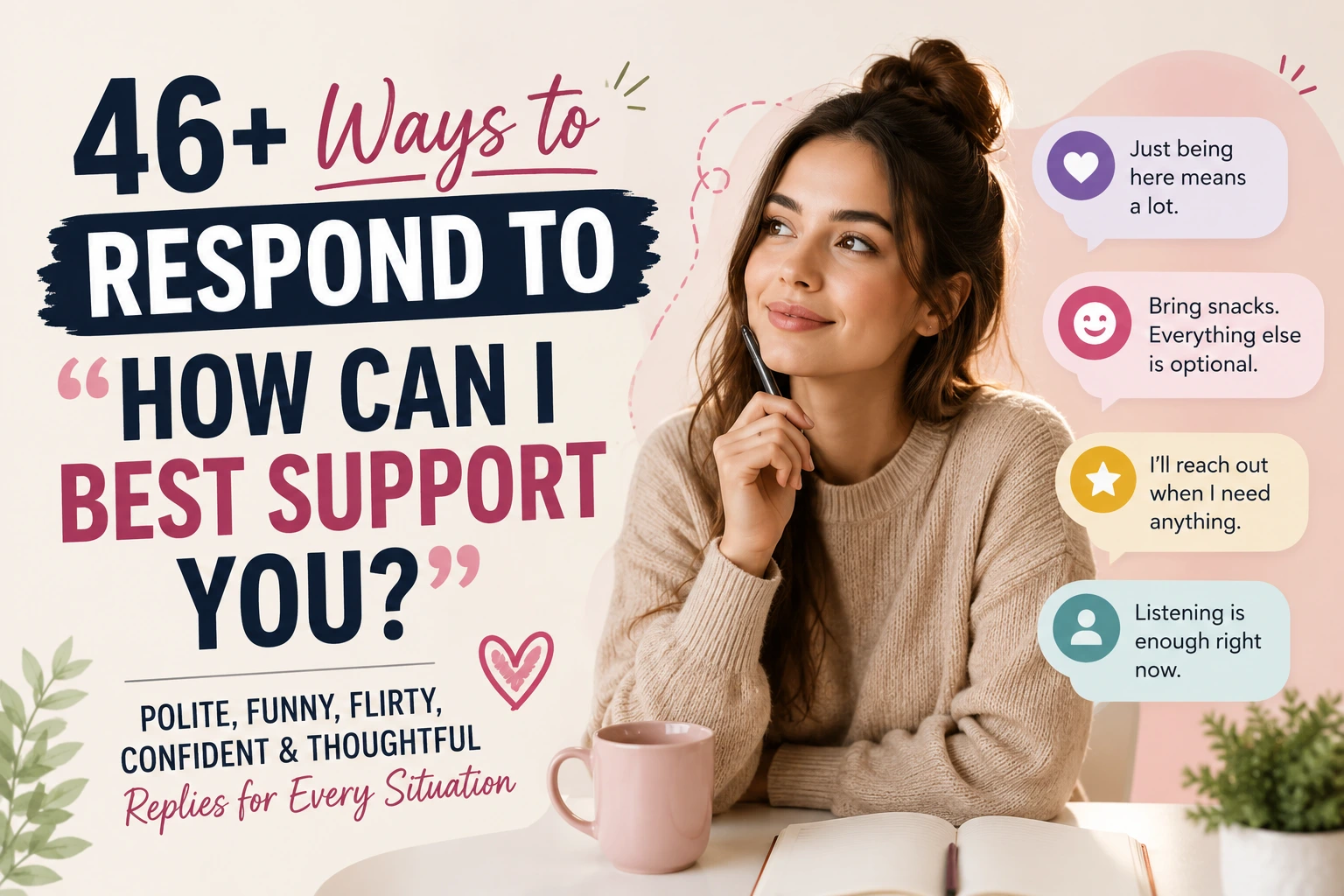 ways to respond to how can i best support you